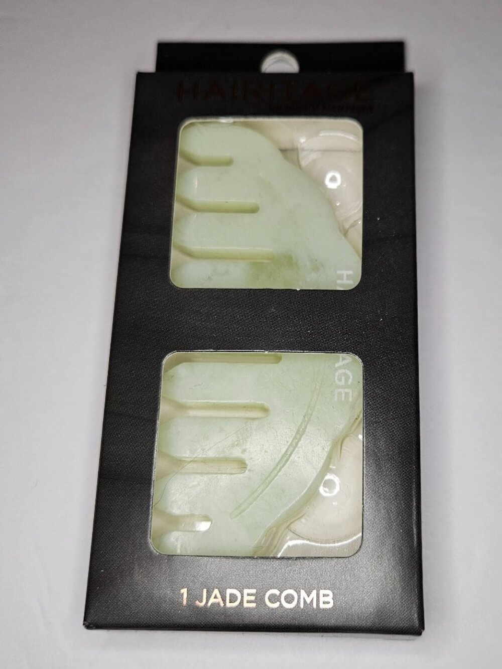 Hairitage Good Vibes Jade Hair Comb - Pale Green